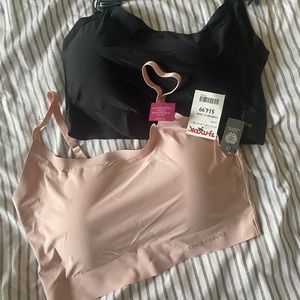 Comfy casual bras with removable cups